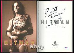 Bret Hart Signed Hitman Hc 1st Edition 1st Pr Wwe Wwf Wcw Psa/dna Autographed