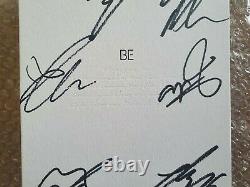 Bts Bangtan Boys Promo Be Deluxe Edition Album Autographié Main Signée Full Set