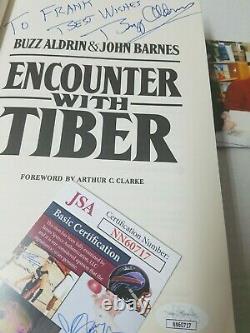 Buzz Aldrin Signed Book Encounter Avec Tuber 1st Printing Nasa Autograph Jsa Coa