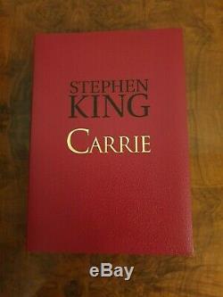 Carrie Stephen King Cemetery Dance Deluxe Signé Artist Edition Rare