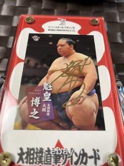 Carte d'autographe grand format Bbm sumo Bbm 2011 Kaiou Kokugikan Limited avec boîte