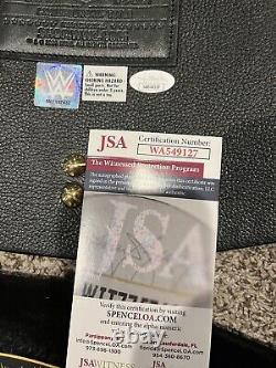Ceinture WWF WWE BROCK LESNAR signée et autographiée - Édition Deluxe de la ceinture indiscutable JSA - Rare