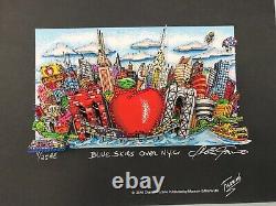 Charles Fazzino 3d Artwork Blue Skies Sur New York Ae Deluxe Edtion Signé