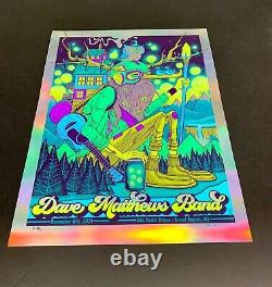 Dave Matthews Band Grand Rapids Rainbow Foil Affiche Jim Mazza Signée #/30 Andel