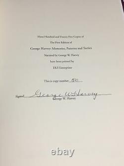Deluxe Ltd Ed George Harvey Souvenirs, Motifs Et Tactiques Signature #. 50 De 325