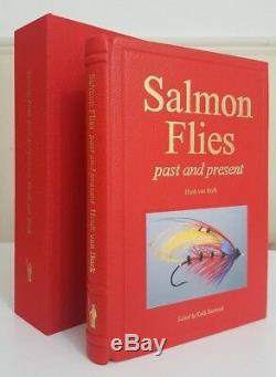 Deluxe Salmon Leatherbound Flies Past & Present Henk Van Bork Mouche Livre De Pêche