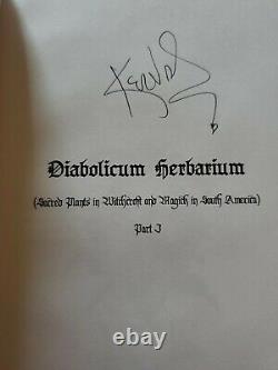 Deluxe Signed Diabolicum Herbarium Edgar Kerval Occult Black Magic Plantes Sacrées