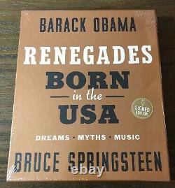 ÉDITION DE LUXE SIGNÉE RENEGADES Barack Obama Bruce Springsteen Né aux USA