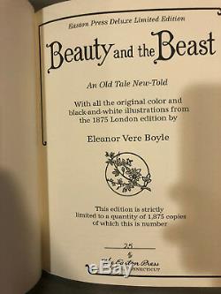 Easton Press Deluxe Limitée Ed. La Belle Et La Bête Illustré Par Boyle Signé