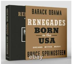 Edition Signée De Luxe Barack Obama Bruce Springsteen Renegades Né Aux États-unis