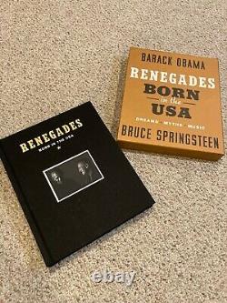 Edition Signée De Luxe Barack Obama Bruce Springsteen Renegades Né Aux États-unis