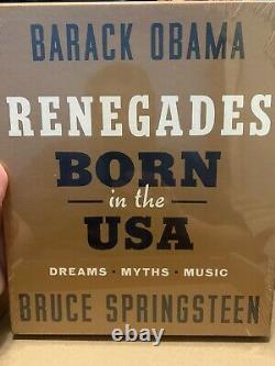 Edition Signée De Luxe Barack Obama Bruce Springsteen Renegades Nouveau Et Scellé