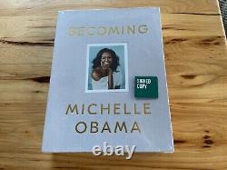 Édition de luxe reliée en tissu signée par Michelle Obama de 'Devenir' sous scellé, neuf.
