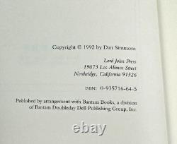 Édition limitée signée Hollow Man de Dan Simmons 1992 1ère édition reliée, R de 26
