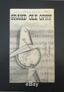 Elvis Presley Don Everly Signé Programme Grand Old Opry 1957 Avec Jsa Loa Authentic