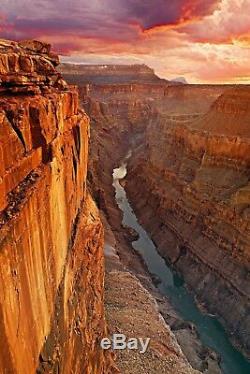 Énorme Peter Lik Grand Canyon Art Edge Of Time 1.5 M Framed Limited Edition Coa