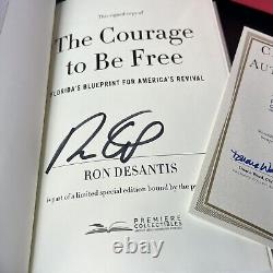 Ensemble de collectionneur de luxe signé et numéroté par Ron DeSantis /5600 Le courage d'être libre