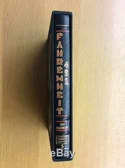 Fahrenheit 451 De Ray Bradbury Signé Par Easton Press Limited Edition De Luxe