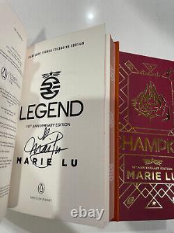 Fairyloot Legend Deluxe Set Signé Marie Lu Prodigy Champion Rebel 1er Ed Imprimer