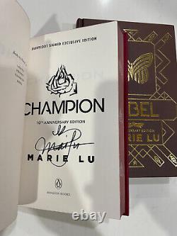 Fairyloot Legend Deluxe Set Signé Marie Lu Prodigy Champion Rebel 1er Ed Imprimer