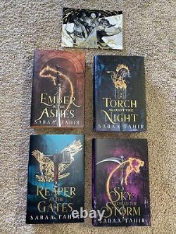 Fairyloot Signed An Ember In The Ashes Deluxe Quartet Par Sabaa Tahir + Print