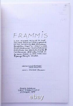 Frammis (wallace Berman Hommage) Signé #3/10 Couleur Xerox 1979 Jack Hirschman