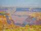 Grand Canyon, Huile Peinture Originale Grande Oeuvre D'une Main Un Genre