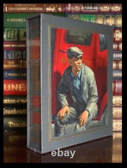 Grapes Of Wrath Signé Cuir Scellé Bound Easton Press Deluxe Limited 1/1200
