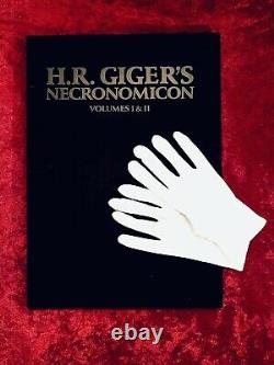 H R Giger Necronomicon I & 2 Deluxe Signé Et Numéroté 364/666 Bound En Cuir