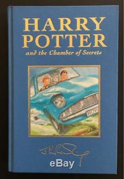 Harry Potter Et La Chambre Des Secrets Du Royaume-uni 1/1 Deluxe Signé Par Jk Rowling