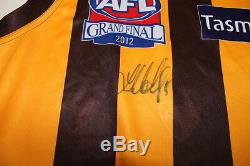 Hawthorn Grande Finale Match Jersey 2012 Signé Luke Hodge Comes With Coa