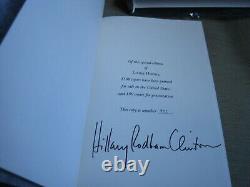 Hillary Rodham Clinton Signé Living History Limited Deluxe Edition Bill