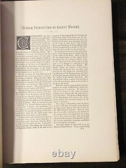 Histoire du Monde de Ridpath SIGNÉE Édition De Luxe Complète Ensemble de 8 Volumes 1885