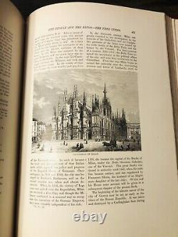 Histoire du Monde de Ridpath SIGNÉE Édition De Luxe Complète Ensemble de 8 Volumes 1885