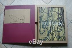 Hunt Slonem, Bunnies, Ltd. Ed. Signé Artprint Et Une Table Basse Livre Deluxe