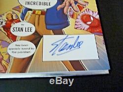Incroyable Fantastique Incroyable Stan Lee Deluxe Signé Autograph Livre Bas Certified