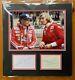 James Hunt & Niki Lauda Signé Formule 1 Affichage Uacc Grand Prix 1 Autographe