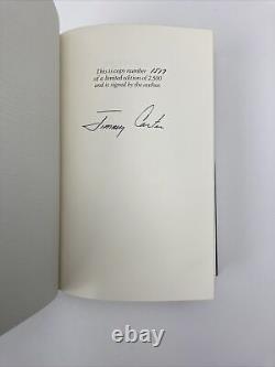 Jimmy Carter Garder la foi Éditeur Deluxe Full Leather SIGNÉ NUMÉROTÉ 1ère édition