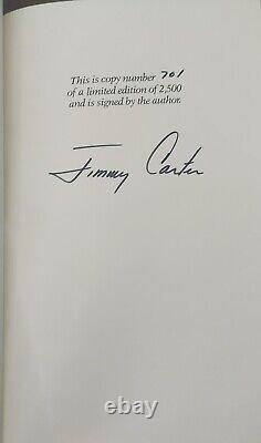 Jimmy Carter Garder la foi Éditeur de luxe en cuir pleine peau Signé Numéroté 1ère édition