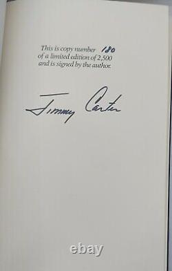 Jimmy Carter Garder la foi Édition de luxe signée, numérotée et en cuir intégral