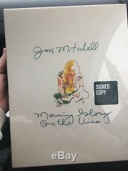 Joni Mitchell Morning Glory Sur La Vigne Deluxe Signé Autographié Livre Complet