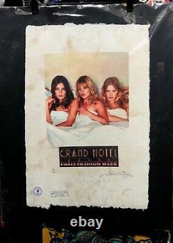 Kate Moss, Grand Hôtel, Edition Limitée Imprimer Signé Fairchild Paris 22'x 15'x