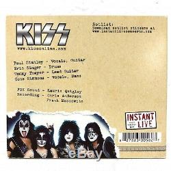 Kiss Instant Live Signe Autographed CD 2004 Rock Nation Tournée Grand Prix + Carte
