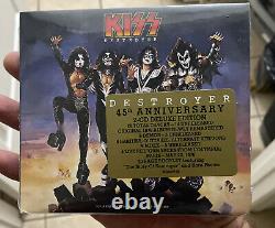 Kiss Signed Destroyer 45 Anniversary Deluxe CD Jsa Coa À Venir 12/16 Autographié