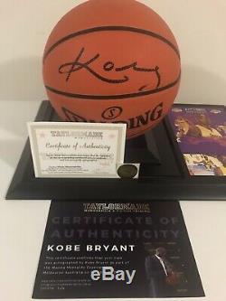 Kobe Bryant Signée À La Main Los Angeles Lakers Basketball Nba Avec Coa + Deluxe