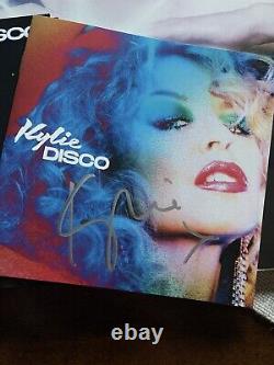 Kylie Minogue Disco Deluxe Marbled Limited Double Vinyl Lp Signé CD Autographié