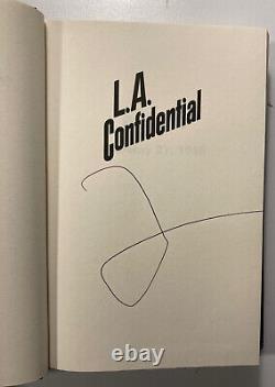 L. A. Confidential James Ellroy ÉDITION ORIGINALE Signée 1ère Impression Couverture Rigide Comme Neuf