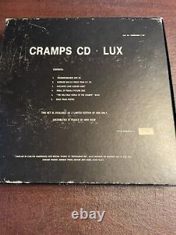 La Boîte Cramps Set Complete #457/3000 Avec Lux Signed Book Chemise Affiche + Musique