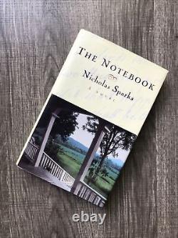 Le Cahier de Nicholas Sparks 1996 Relié SIGNÉ PREMIÈRE ÉDITION 4e impression HC