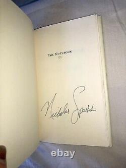 Le Carnet Autographié Signé Par Nicholas Sparks Quatrième Edition Avec Dj